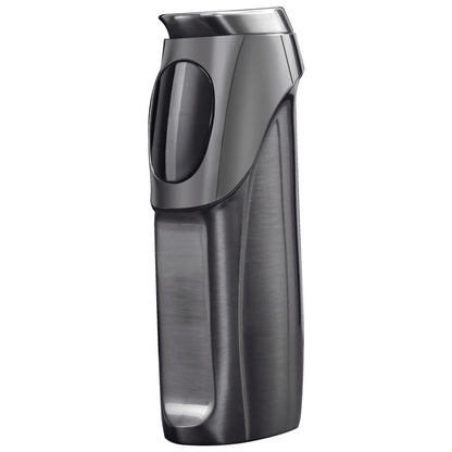 New Personality Windproof Three Fire Blue Flame Straight Inflatable Lighter Creative LED Electric