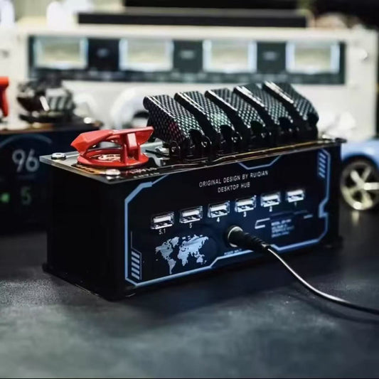 USB Block Hub Docking Station Table Set Up Good Things, Expander to Send Friends Atmosphere Lamp, Desktop Cool Ornaments