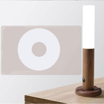 USB Wireless Magnetic Wood Night Cabinet Lamp
