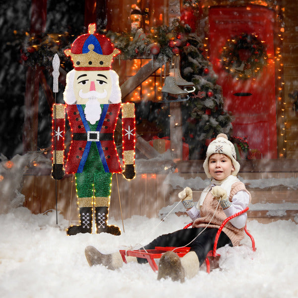 68X45X168cm Soldier 2D Warm White Lamp Christmas Light Fixture