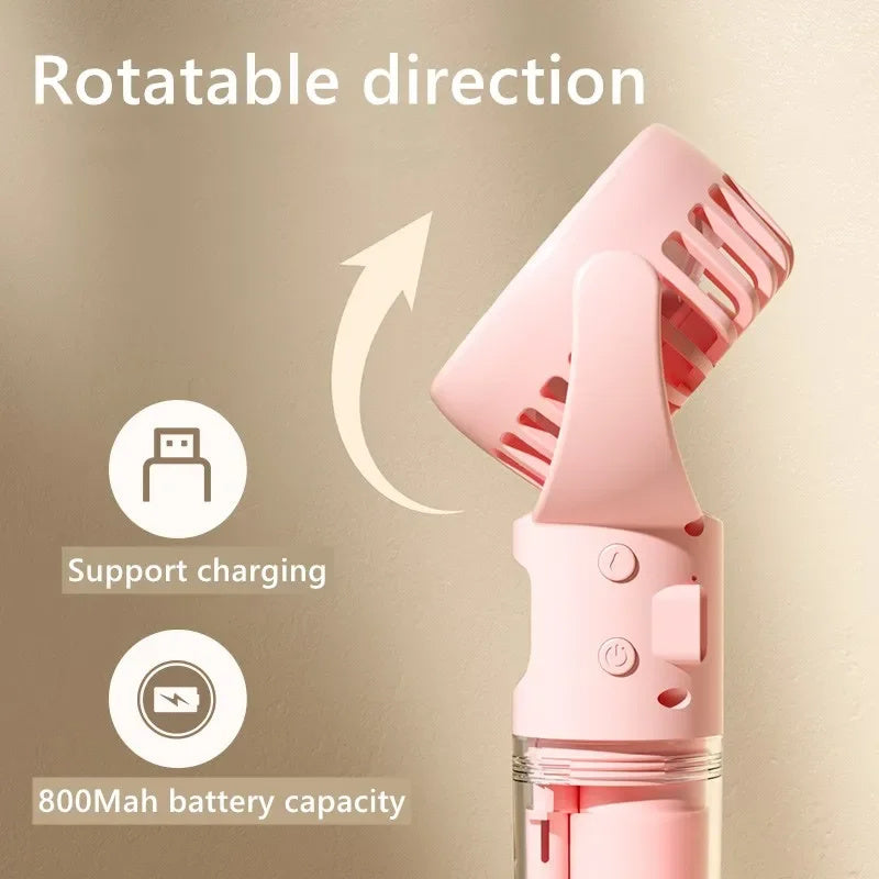 Portable Handheld 4-Speed Water Spray Fan