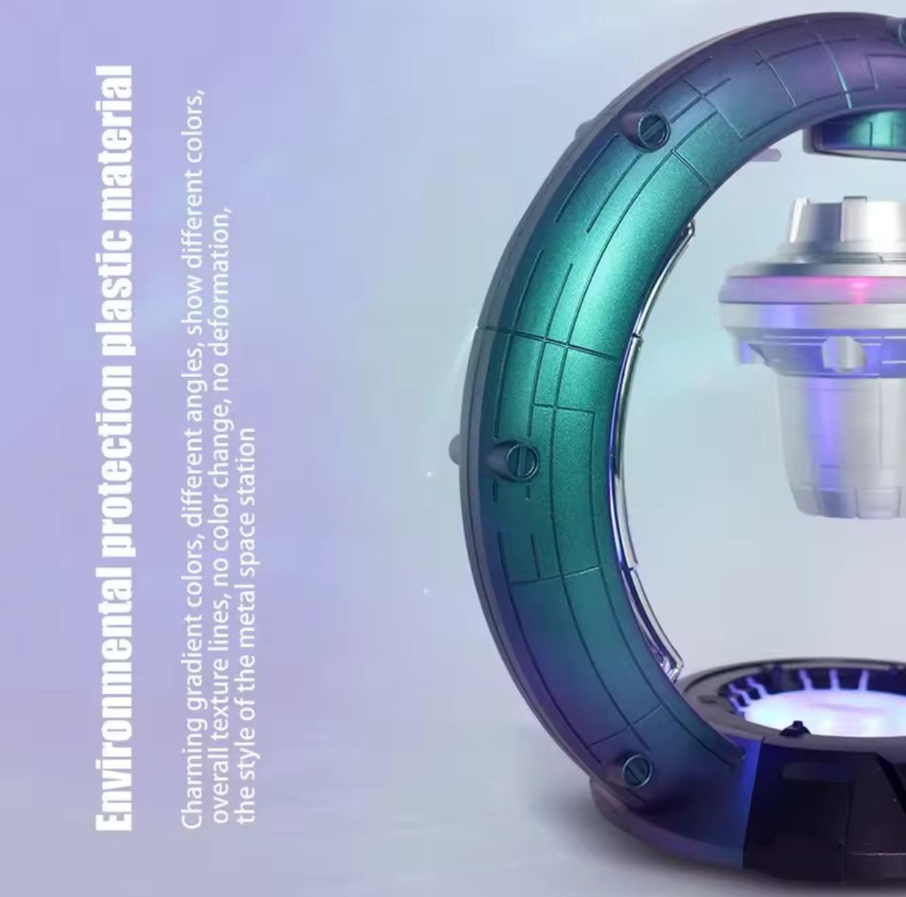 Magnetic Levitation Bluetooth Speaker Spaceship Globe Ornaments Hanging in Air Sound Automatic Balance Subwoofer Wireless Audio